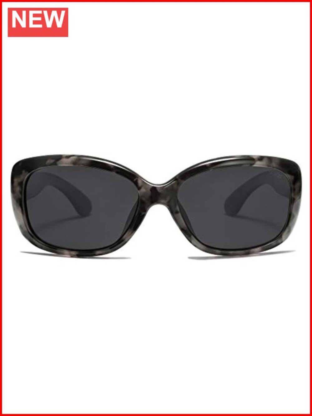 Vintage Square Polarized UV400 Sunglasses Full Frame Shield Unisex Adult